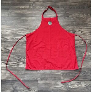 Starbucks Barista Core Red Apron Cafe Chic Workwear Aesthetic Coffee